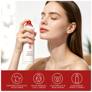 Spray <span class=keywords><strong>Fixateur</strong></span> Mat Instantané Absorbant l'Excès de Sébum Contrôle du Brillance Non-Desséchant Longue Durée pour Peaux Grasses Vente en Gros - Product Image 3