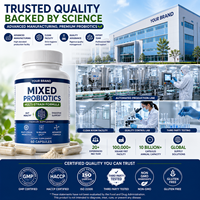 Capsules de probiotiques pour la santé intestinale quotidienne, complément probiotique multi-souches avec fibres prébiotiques