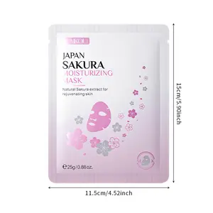 LAIKOU New Arrivals Skin Care Products 25g Face Sheet Maskss Cherry Blossom Moisturizing Face & Body Mask Refreshing Sakura Mask