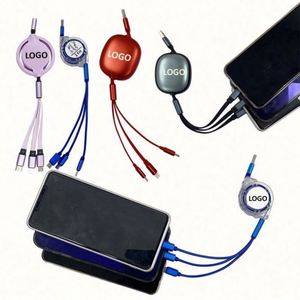 สายชาร์จข้อมูล 1.2M 4-in-1 อเนกประสงค์ สำหรับสมาร์ทโฟน Android iOS สายดาต้า Type C ชาร์จเร็ว - Product Image 1