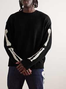 Pull en tricot jacquard à motif de marque OEM et ODM avec LOGO personnalisé Pull en coton raglan à manches longues et col rond pour hommes - Product Image 2