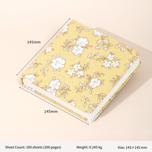Carnet de notes carré à couverture rigide en toile, style national, pages vierges, plusieurs couleurs, <span class=keywords><strong>papeterie</strong></span> personnalisable - Product Image 2