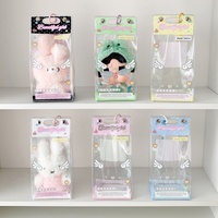 Sac de rangement transparent personnalisé en PVC INS10cm15CM pour poupées de dessin animé, sac de poussette pour étudiants, sac de présentation