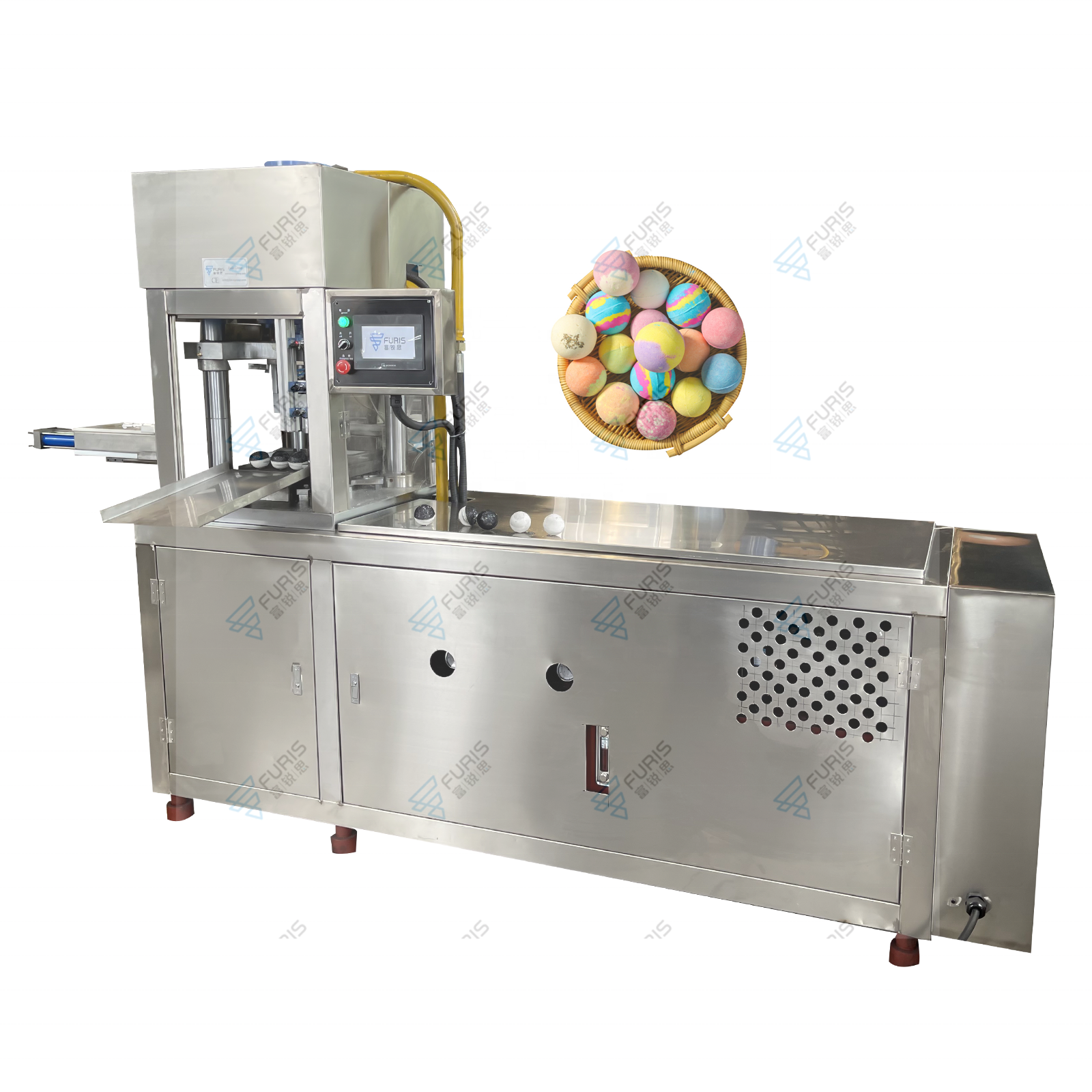 Full Auto High Capacity Air Cooling Type Circle CBD Bath Bombs Hydraulic Press Machine Four-column Two-beam Hydraulic Press 100