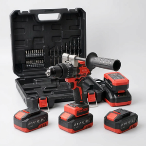 <span class=keywords><strong>Trapano</strong></span> <span class=keywords><strong>Avvitatore</strong></span> <span class=keywords><strong>a</strong></span> <span class=keywords><strong>Percussione</strong></span> Professionale Brushless 21V con Frizione Regolabile, Set <span class=keywords><strong>Trapano</strong></span> Elettrico per Progetti di Foratura del Legno - Product Image 2