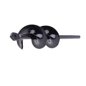 Horticultural Tanaman Putar Auger Spiral Tanah Melonggar Auger Bit Kebun Sayuran Alur Pendek Batang Putar Auger Bit - Product Image 5