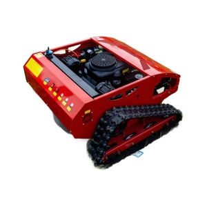 Tondeuse à gazon professionnelle à essence avec télécommande, chenilles antidérapantes et lame rotative pour la coupe de l'herbe de jardin - Product Image 4