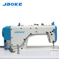 Machine à coudre industrielle plate à point noué à entraînement direct par ordinateur à une aiguille JAOKE JK-Y1, haute vitesse, 550W, automatique