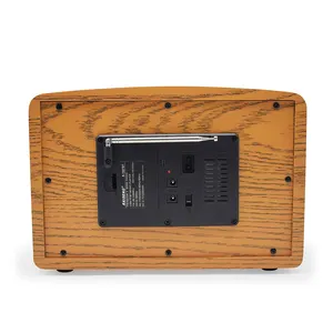 Китай Usb перезаряжаемый классический винтажный Ретро X Bass Am Fm Sw коротковолновый многодиапазонный транзистор деревянное старинное домашнее радио