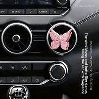 Diffuseur de parfum papillon en plâtre pour grille d'aération de voiture, ornement décoratif personnalisé avec logo, cadeau pour femme, vente en gros