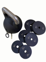 Usine d'équipements de fitness HanJing Trading : Kettlebells de compétition réglables en acier moulé, ensembles de 32 kg, couleurs et logo personnalisables