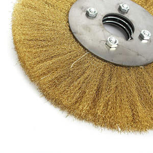 <span class=keywords><strong>Brosse</strong></span> à fil <span class=keywords><strong>métallique</strong></span> de haute qualité <span class=keywords><strong>150</strong></span>*25mm pour le décapage de la rouille et le polissage, en laiton et acier inoxydable - Product Image 5