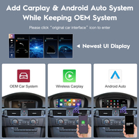 Autoradio Multimédia Linux 8,8" HD 1920*720 Écran Tactile Sans Fil Carplay pour BMW Série 3 5 E60 E61 E90 2003-2012