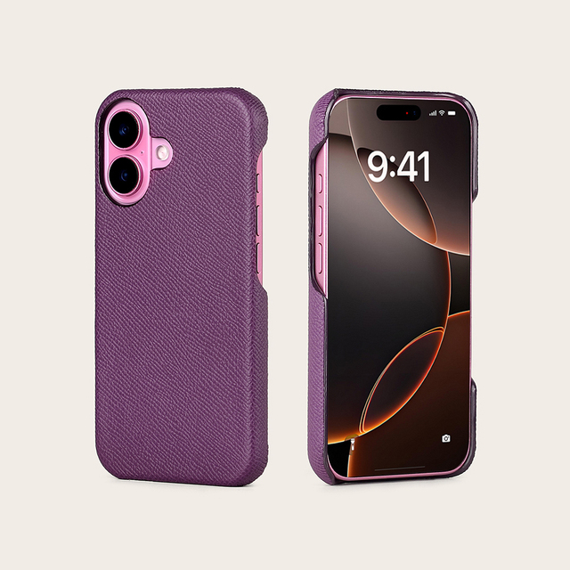 Luxury Genuine Leather Shockproof Phone Case for 16 16 Plus Pro Max Slim Multi Colors Private Mould