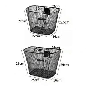 Cesta de Bicicleta de Acero de Gran Capacidad con Placa de Fijación con Tornillos, Accesorios para Bicicleta Antideformación - Product Image 2