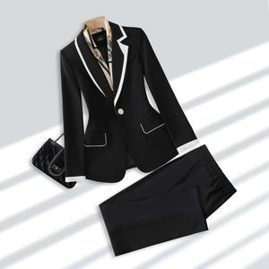 Conjunto de Traje de Negocios de 2 Piezas en Oferta, Ropa de Trabajo <span class=keywords><strong>para</strong></span> Mujer, Trajes Formales <span class=keywords><strong>para</strong></span> Oficina, Conjunto de <span class=keywords><strong>Pantalones</strong></span> - Product Image 1