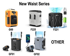 مروحة رذاذ ماء قابلة لإعادة الشحن بسعة 4000 مللي أمبير، مصنوعة من البلاستيك، للاستخدام الخارجي والتخييم والسفر، تعمل كبنك طاقة مع مصباح يدوي، يمكن تعليقها على الخصر أو الرقبة - Product Image 6