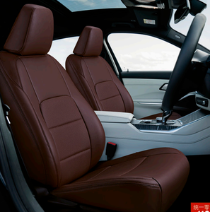 Accesorios de Decoración para Interiores de Automóviles, Cojín para Asiento, Juego Completo de Fundas de Asiento de Lujo, Fundas de Asiento de Cuero Deportivo Universales - Product Image 4