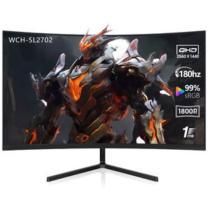 Moniteur de jeu incurvé <span class=keywords><strong>27</strong></span> <span class=keywords><strong>pouces</strong></span> 2K <span class=keywords><strong>WQHD</strong></span> 2560*1440P 165/180Hz Réponse rapide 1ms Anti-lumière bleue Écran PC Type LCD - Product Image 1