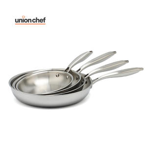 Sartén de Acero Inoxidable de 3 Capas, Moderna y de Lujo, <span class=keywords><strong>Sin</strong></span> Recubrimiento, Ecológica, Acabado Pulido, Apta para Lavavajillas y Horno, para Cocina Casera - Product Image 3