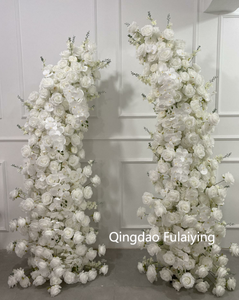 Dekorasi pernikahan bunga mawar buatan, lengkungan bunga klakson dekorasi untuk latar belakang pesta pernikahan - Product Image 6