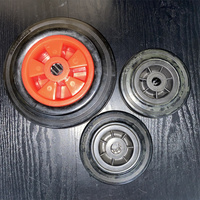 Roulette SQ tout Style en caoutchouc solide dur 80mm 200mm roue de remplacement de roulette en caoutchouc rigide/pivotante industrielle
