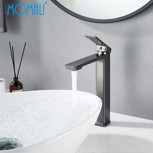 Momali sàn gắn đồng thau làm dài đòn bẩy lưu vực vòi nước lỗ duy nhất phòng tắm bồn rửa Vòi Nước Tủ rửa lưu vực nóng và lạnh <span class=keywords><strong>tap</strong></span> - Product Image 3