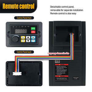 उच्च शक्ति मोटर चालक 0.75 ~ 450kw vfd 0 ~ 3000hz 3 चरण आवृत्ति कनवर्टर मशीन के लिए - Product Image 4