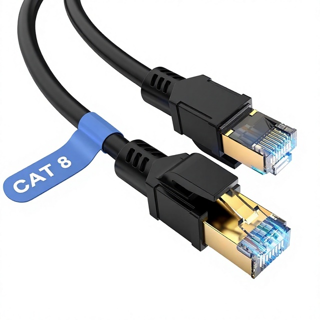 CAT8 10G Ethernet Cable 7/8 Twisted-Pair Shielded Copper Conductor Patch Cord Network Connection -Exclusive Gaming China