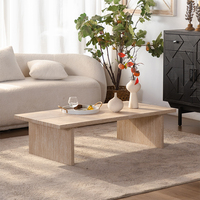 Table basse et table à thé en bois MDF de style traditionnel, design professionnel, vente directe d'usine pour le mobilier de salon à domicile