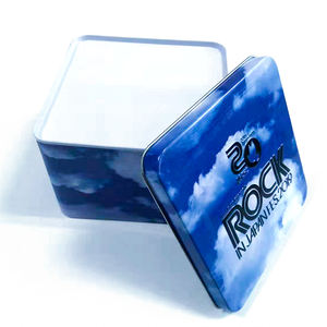 10.2x10.2x7.5 ס "מ להתאמה אישית מזון כיתה tinplate מרובע-אחסון מתכת ריקה עבור מזכרות מבצעים מבצעים - Product Image 3