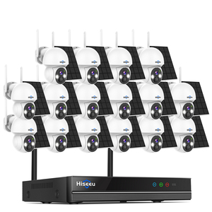H.265 16 kênh PTZ năng lượng mặt trời nhà an ninh con người phát hiện Spotlight <span class=keywords><strong>16CH</strong></span> thông minh năng lượng mặt trời máy ảnh không dây ngoài trời hệ thống NVR <span class=keywords><strong>Kit</strong></span> - Product Image 1
