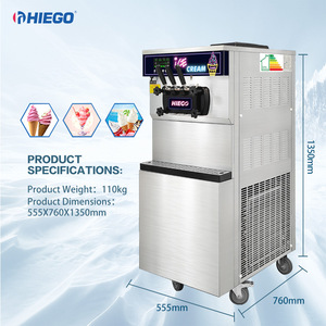Factory Price 2 +1 Flavors Classic <b>Ice</b> <b>Machine</b> Vertical Soft <b>Ice</b> <b>Machine</b> for Snack Food Store AH-36L Classic <b>Ice</b> <b>Machine</b> V - Product Image 3