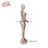 Mannequins féminins en plastique de corps entier de gros cul avec la tête d'oeuf (957-14)