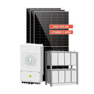 Customized 3kw 4kw 5kw 10kw Easy Install off Grid Hybrid Solar System Solar Generator with Batteries bank backup