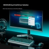 Clavier magnétique filaire HEXGEARS NorthStar 68 8000Hz avec interrupteurs magnétiques Kailh, corps en aluminium réglable RT, ARGB 140 LED, 68 touches