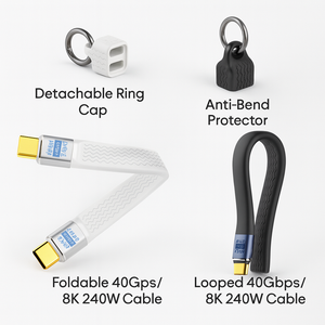 <span class=keywords><strong>USB</strong></span> 4 <span class=keywords><strong>C</strong></span>âble Portable Porte-clés 240W <span class=keywords><strong>USB</strong></span> <span class=keywords><strong>C</strong></span> vers <span class=keywords><strong>Type</strong></span> <span class=keywords><strong>C</strong></span> <span class=keywords><strong>C</strong></span>âble 40Gbps Transfert de Données <span class=keywords><strong>Thunderbolt</strong></span> <span class=keywords><strong>3</strong></span> 8K60Hz Affichage Vidéo pour iPhone 16 - Product Image 2