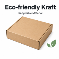 Boîte d'expédition en carton ondulé écologique réutilisable personnalisée, vente en gros, emballage d'expédition en carton kraft, recyclable, avec logo personnalisé