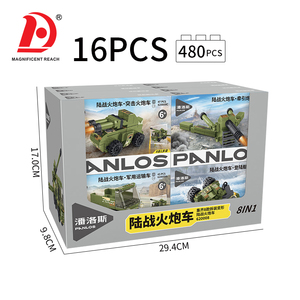 Set di Costruzioni Veicoli Militari 12 in 1, Modellino Fai-da-Te di Camion con Cannone e <span class=keywords><strong>Aereo</strong></span> da Combattimento, Gioco Educativo per Ragazzi - Product Image 6