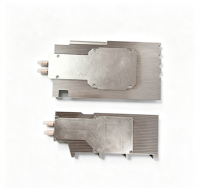 Plaque froide liquide en aluminium et cuivre, dissipateur thermique pour serveur GPU à refroidissement liquide, plaque froide de refroidissement liquide personnalisée