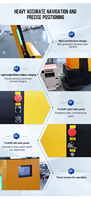 Robot AMR MDBOT 1500KG à forte capacité de charge, chariot élévateur logistique laser AGV pour la manutention industrielle automobile