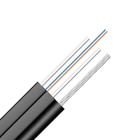 Kabel Fiber Optik FTTH Outdoor G657A2 dengan Kawat Baja Terlapis Galvanis sebagai Penguat