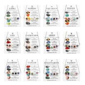 Nuevo modelo 12 collar con cuentas de piedra del zodiaco Cadena de acero inoxidable para mujer amatista Ojo de Tigre Pulseras de Moda - Product Image 3