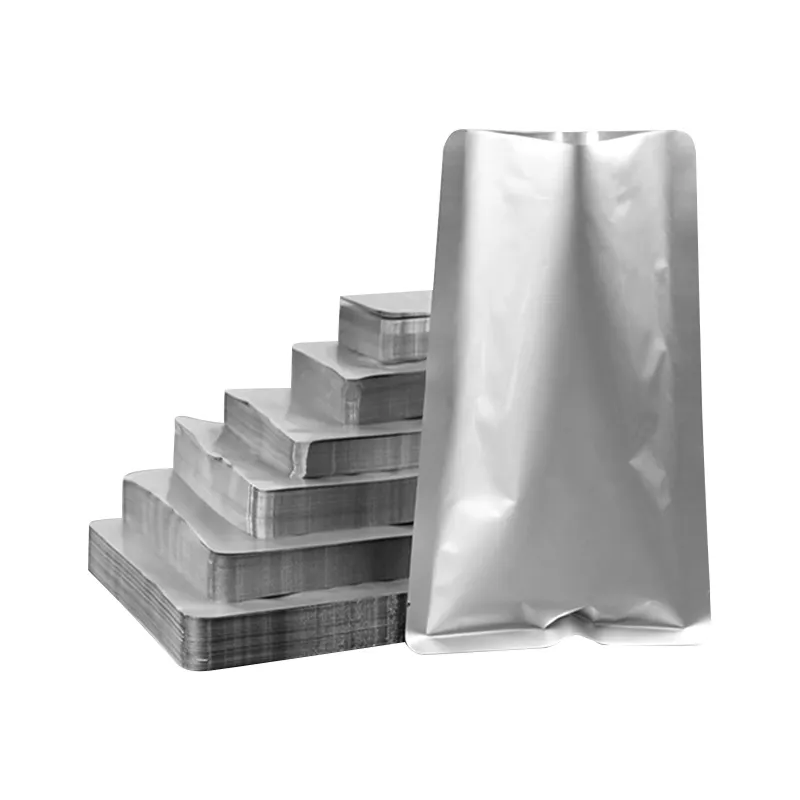 Sacchetto di storta per imballaggio alimentare con sacchetto di cottura ad alta temperatura sigillato su 3 lati in foglio di alluminio