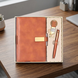Ensemble Cadeau de Bureau Liviya Promotionnel le Plus Vendu : Porte-cartes, Porte-clés, Stylo Personnalisé Gaufré – Idéal pour Entreprises et Nouvel An - Product Image 3