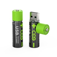 USB-A U501 isi daya Cepat 1850mWh 1.5V Li-ion USB isi ulang AA baterai silinder Lithium Ion baterai AA AAA