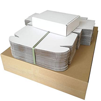 2025 Boîte ondulée pliable en carton dur e-flûte de taille personnalisée en gros pour l'expédition