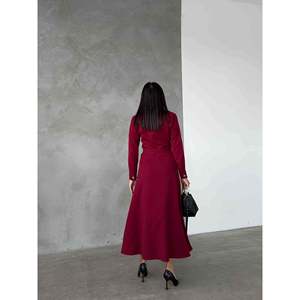 Vestido Camisero - Borgoña - Product Image 3