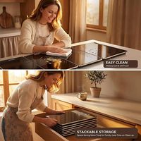 Plateau chauffant électrique modulaire pour aliments, planche isolante, planche chauffante pour plats, planche de maintien au chaud, accessoire pour la maison
