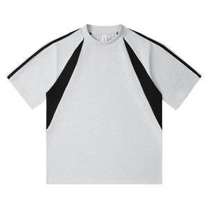 เสื้อยืดโอเวอร์ไซส์ผู้ชาย ผ้าคอตตอน 100% หนัก 240 กรัม สไตล์สปอร์ต ดีไซน์แนวสตรีทแวร์ คุณภาพสูง ผลิตตามสั่ง ไซส์ US ขายส่ง - Product Image 3